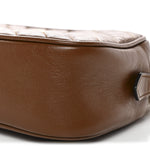 Glazed Calfskin Matelasse Diagonal Small GG Marmont Chain Shoulder Bag Cuir