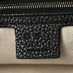 Pebbled Calfskin Large Soho Hobo Black