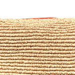 Raffia Calfskin Small Loop Top Handle Natural Burned Orange