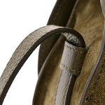 Suede Calfskin Small Marcie Saddle Bag Deep Olive