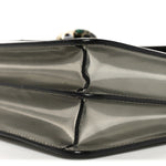 Metallic Calfskin Serpenti Forever Shoulder Bag Silver