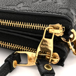 Empreinte Double Zip Pochette Black