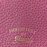 Dollar Calfskin Mini Swing Wallet Bag Purple