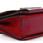 Goatskin Mini GV3 Shoulder Bag Cherry Red