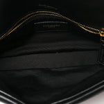 Plunged Lambskin Calypso Black