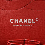 Caviar Quilted Jumbo Double Flap Dark Red