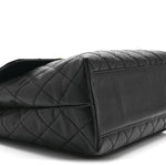 Caviar Quilted Jumbo Kelly Flap Black