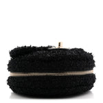 Tweed Coco Beach Barrel Shoulder Bag Black