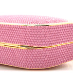 Swarovski Crystal Minaudière Clutch Pink