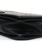 Lambskin Quilted Large Boy Flap Black