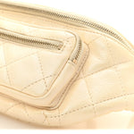 Calfskin Quilted All About Waist Belt Bag Light Beige
