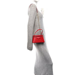 Box Calfskin Antigona Vanity Bag With Chain Vermillon
