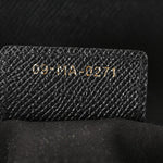 Grained Calfskin Saddle Bag Black