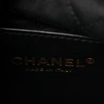 Shiny Calfskin Quilted Mini Chanel 22 Black