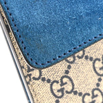 GG Supreme Monogram Blooms Small Dionysus Shoulder Bag Beige Navy Vintage Blue