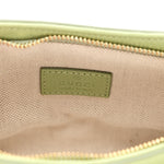 GG Grainy Calfskin Emblem Super Mini Shoulder Bag Sage Leaf