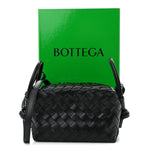 Calfskin Intrecciato Small Loop Top Handle Black