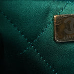 Shiny Calfskin Quilted Mini Chanel 22 Green