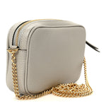 Dollar Calfskin Super Mini GG Marmont Chain Shoulder Bag Deep Grey