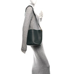 Soft Grained Calfskin Small Sangle Bucket Bag Amazone