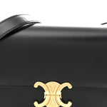Shiny Calfskin Medium Triomphe Black