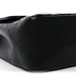 Caviar Quilted Jumbo Single Flap Black