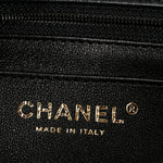 Lambskin Quilted Mini Rectangular Flap Black