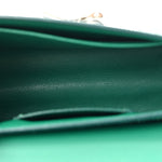 Snakeskin Twist Shoulder Bag MM Green
