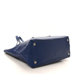 Saffiano Cuir Medium Double Handle Tote Bluette