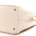 Saffiano Lux Medium Galleria Double Zip Tote Talco