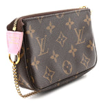 Monogram 2016 Christmas Animation Mini Pochette Accessories Rose Ballerine