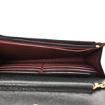 Caviar Quilted CC Turnlock Wallet On Chain WOC Black