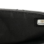 Lambskin Quilted Square Front Pocket Clutch With Chain Black