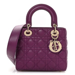Lambskin Cannage Small My ABCDior Lady Dior Purple