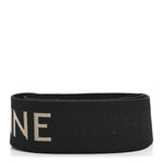 Jacquard Wool Logo Short Strap Black Beige