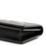 Calfskin GG Matelasse Chain Wallet Black