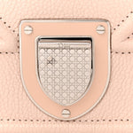 Grained Calfskin Medium Diorama Flap Bag Nude