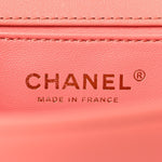 Lambskin Quilted Medium Boy Flap Coral