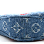 LV X TM Monogram Denim Cerises Pochette Accessories Blue