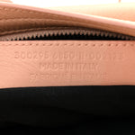 Matte Goatskin Rubber Covered Classic Hardware Mini City Rose Poudre