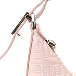 Coated Canvas Logo 4G Embossed Small Moon Cut Out Shoulder Bag Blossom Pink