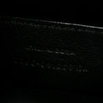 Crinkled Calfskin Matelasse Monogram Baby Niki Chain Satchel Black