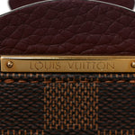 Damier Ebene Cuir Taurillon Brittany Bordeaux