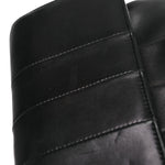 Lambskin Vertical Quilted Clutch Black