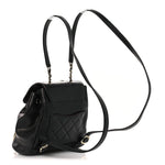 Caviar Quilted Mini Business Affinity Backpack Black