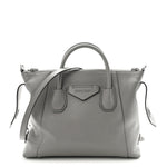 Calfskin Small Soft Antigona Pearl Grey