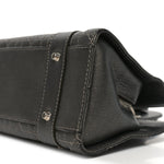 Metallic Calfskin Cannage Stitched Small East West Lady Dior Bronze
