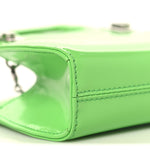 Brushed Calfskin Micro Wanda Top Handle Bag Green