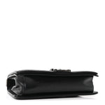 Calfskin Crystal Embossed Medium Boy Flap Black