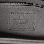 Grained Calfskin Medium Rockstud Double Handle Horizontal Tote Pastel Grey